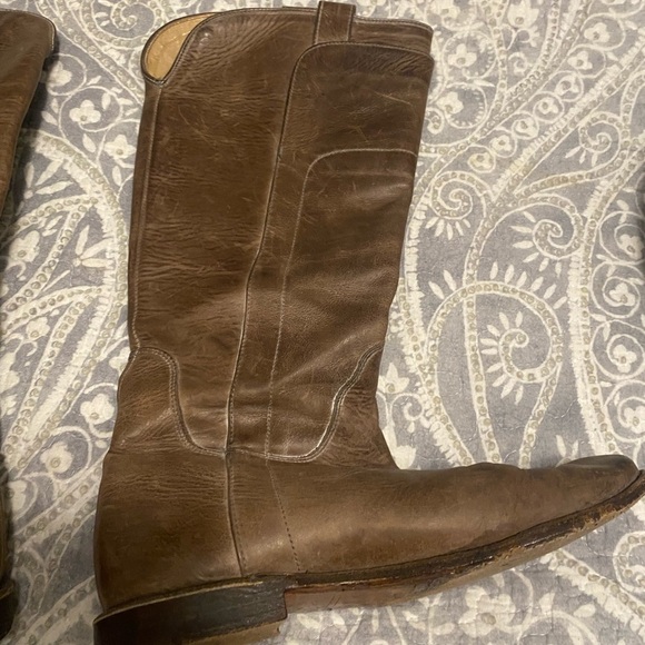 FRYE Paige Tall Riding Boots Burnished Gray 6.5 - Picture 5 of 11